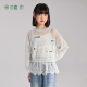 亮片呼吸感 童装 女童毛衣 2026春夏新款 儿童针织上衣透气 植木