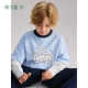 小狗假两件 男童T恤儿童长袖 T恤中大童2026年春季 植木童装 新款