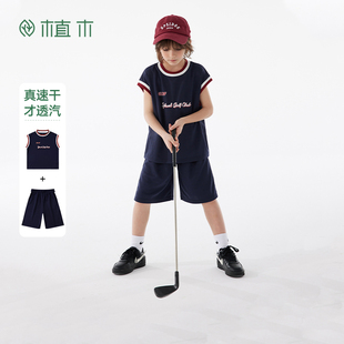 2026夏装 高尔夫系列 植木吸湿速干运动男童套装 儿童童装 新款