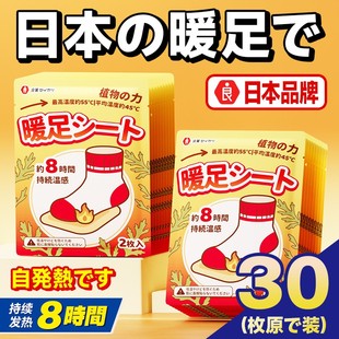 日本暖足贴女脚底自发热暖脚发热贴足底暖宝宝贴鞋 热帖007D 垫冬季