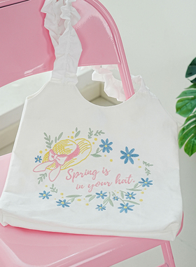 猫的天空之城帆布包袋春季春日来信单肩包女生百搭可爱手拎包学生