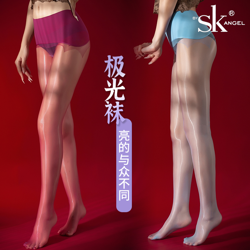 极光丝袜性感油亮超薄防勾丝裸感