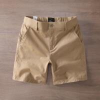 Summer stretch casual shorts, men's pure cotton 3/4 and 4/fit workwear pants, khaki breathable 3/4 and 4/fit pants, trendy thumbnail 2