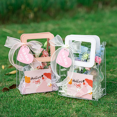 母亲节透明手提袋伴手礼品袋