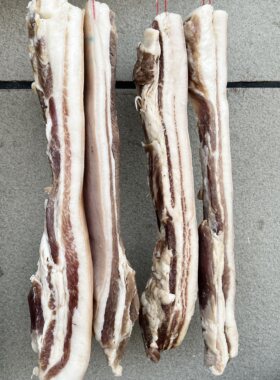 安徽咸肉农家风干腊肉手工自制腌肉 徽州刀板香特产五花腊肉500g