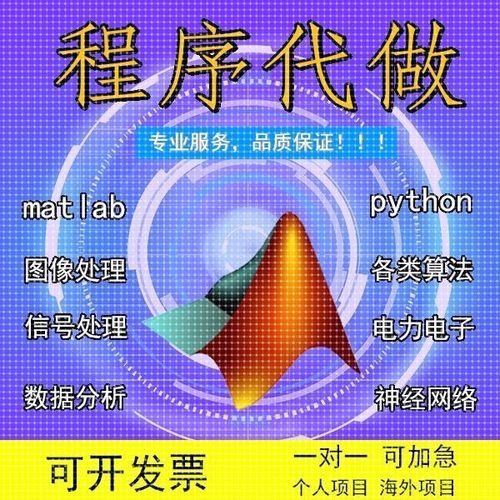 matlab代做程序代编仿真Python帮做图像通信信号处理代码编写编程