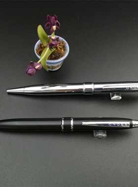 美国CROSS高仕莎士比亚系列金属杆原子笔 圆珠笔带盒黑色银色送礼