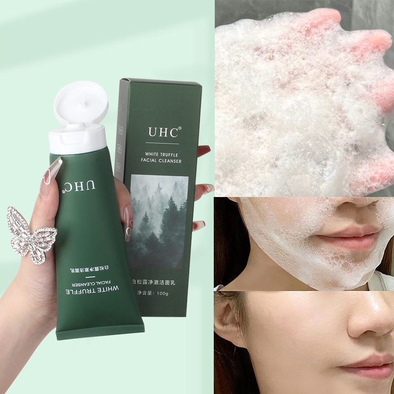 新款推荐UHC白松露洗面奶深层清洁滋润补水不紧绷洁面乳氨基酸