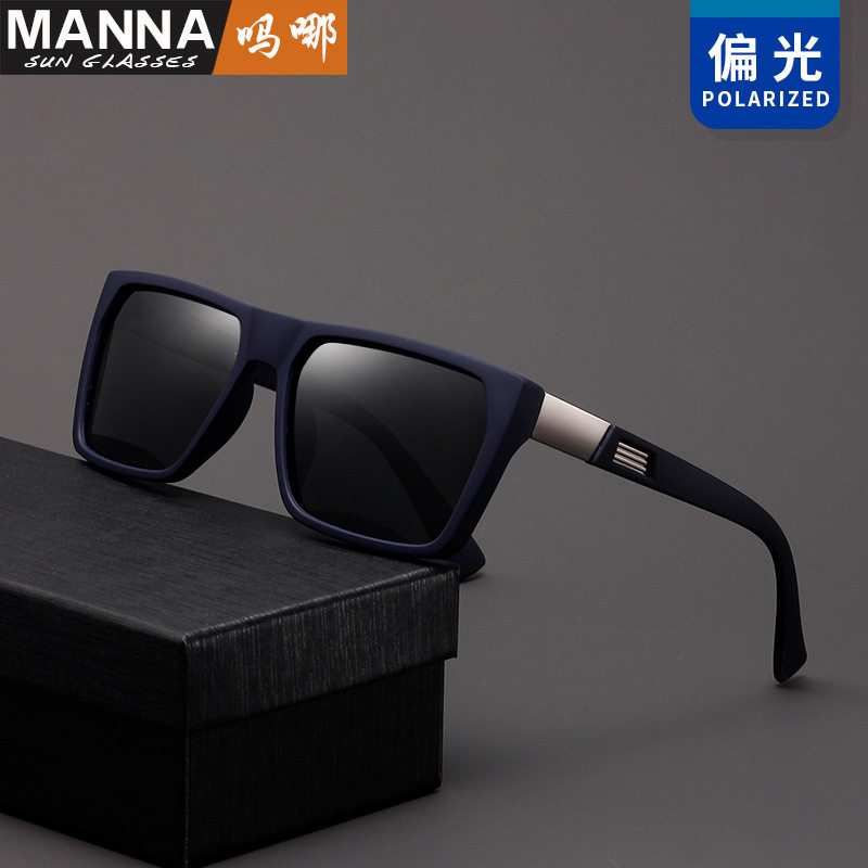 日本gentle motto男士方框全框偏光墨镜新款防紫外线装饰太阳镜