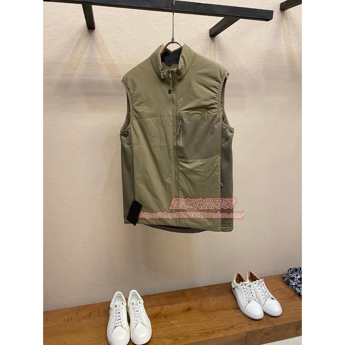 欧洲站2025潮流立领拉链马甲