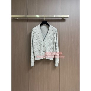 毛衣外套外穿休闲V领刺绣线衣薄款 男士 秋冬季 男2025新款 针织开衫