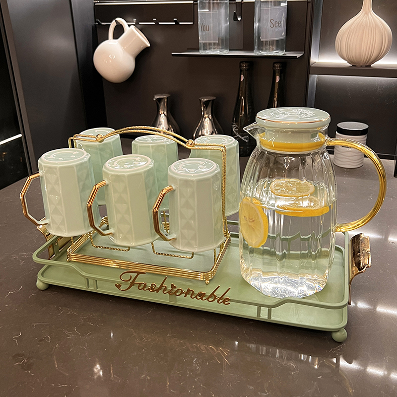 高档杯子套装现代简约家用客厅轻奢水壶水杯水具杯具茶具茶杯整套