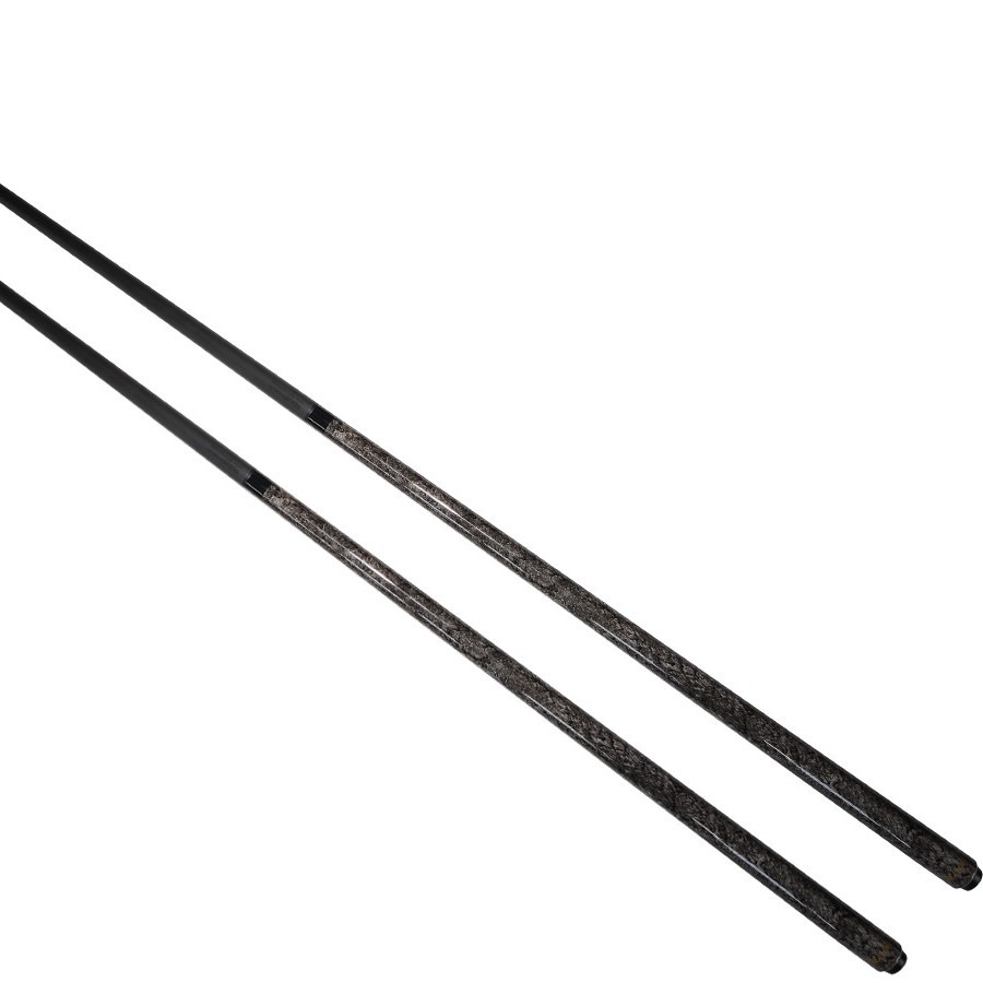 厂家直供12mm碳纤黑科技2节分体式开伦台球杆carom cue