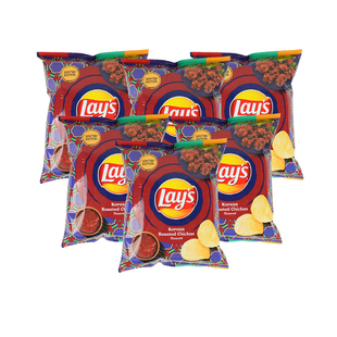 台湾进口 乐事韩式烤鸡味薯片50g*6临期26年2月9号到期