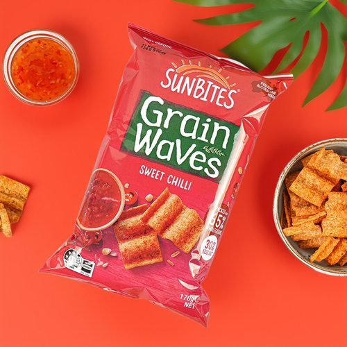 澳洲进口辣味波浪形谷物片170g