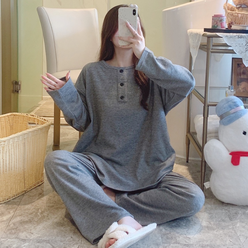 蝴蝶结卡通软绵绵开衫睡衣女秋冬