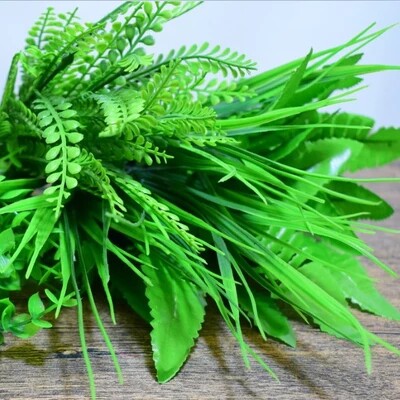 塑料葡萄叶植物墙管道吊顶装饰