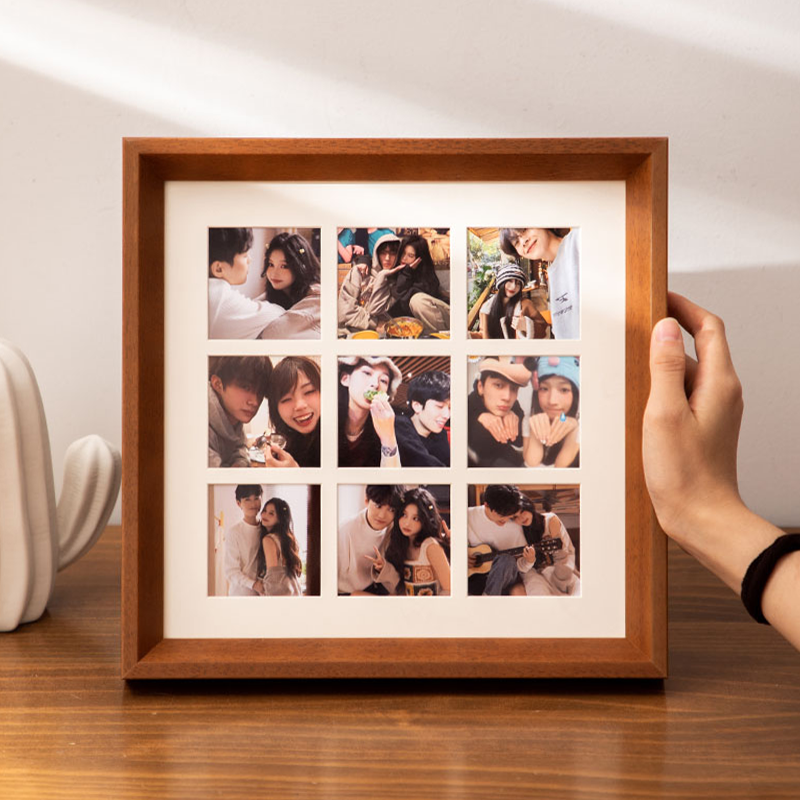 洗照片做成相框九宫格照片定制diy拍立得闺蜜情侣纪念礼物高级感