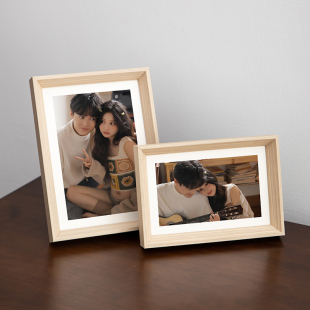 相框摆台洗照片做成相册高级感6寸7寸8寸加打印diy定制a4挂墙空框