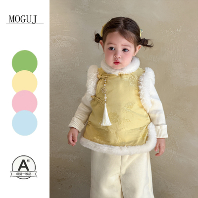 儿童新中式加厚保暖女童冬装旗袍