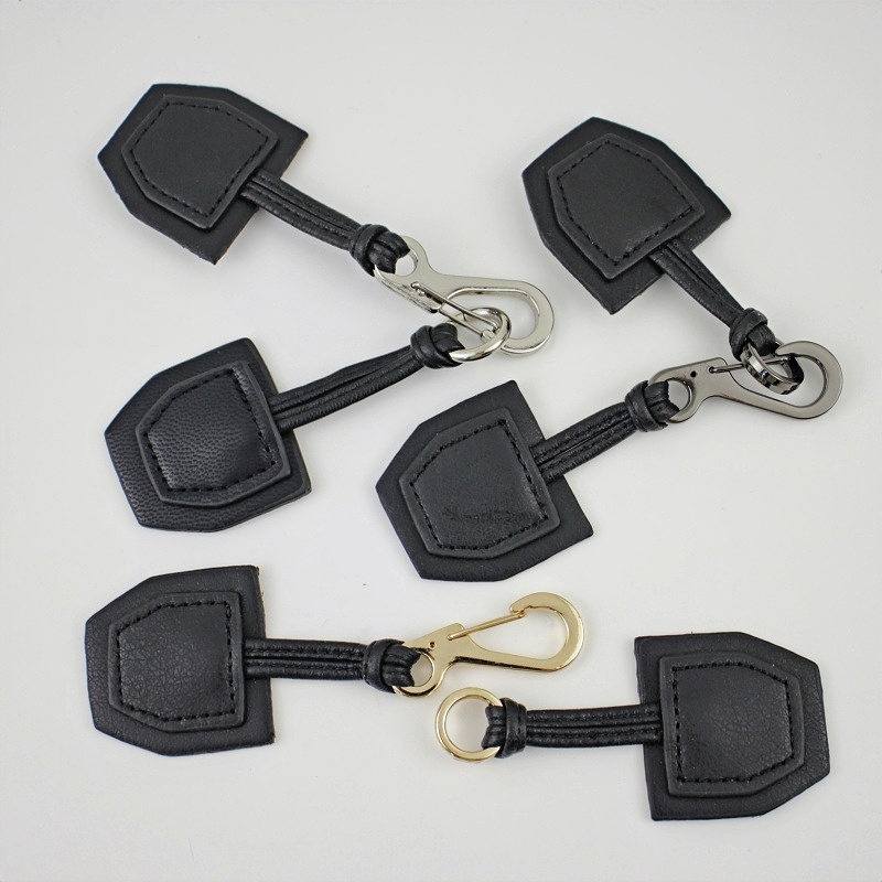 金属皮对扣羽绒服圆环挂钩皮对扣