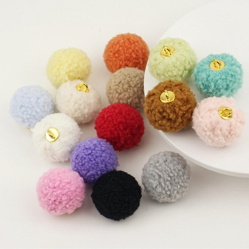 3CM羊羔毛球扣蓬松毛绒球diy耳环手机链钥匙扣吊坠包挂件饰品配件,居家布艺,纽扣,淘宝优惠券,粉丝福利购,淘宝优惠卷