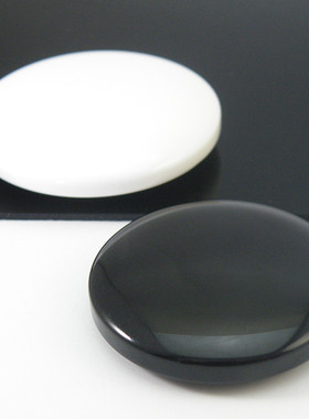 高档树脂暗眼馒头扣 衬衣大衣外套风衣纽扣黑白色大钮扣子9~45mm