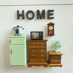 创意80年代复古冰箱冰箱贴厨房场景衣柜磁铁电风扇洞洞板磁吸磁贴