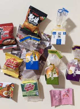创意仿真零食泡面冰箱贴卡通可爱洞洞板入户门ins装饰磁吸磁性贴