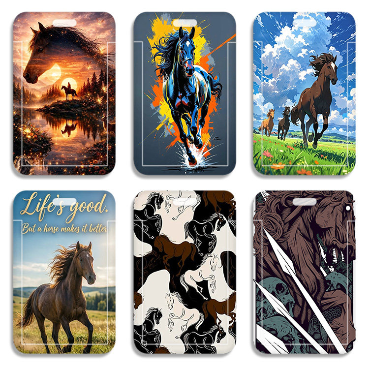 骏马年Horse公交卡套壳送挂绳学生卡套地铁卡套周边硬卡套卡包