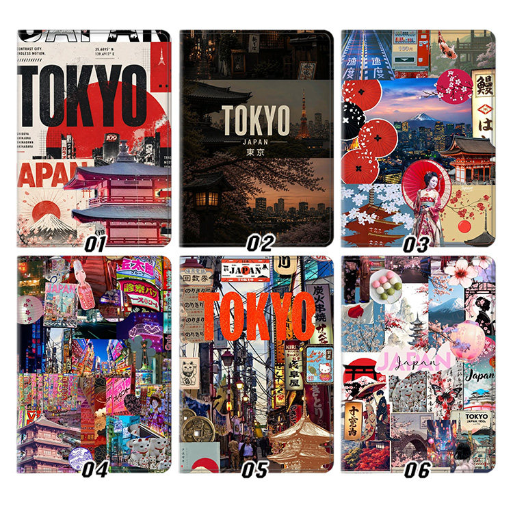 旅行Tokyo日本东京适用新款iPad Pro M5保护壳11寸13寸Air M4蚕丝纹全包软壳华为MatePad 11.5S荣耀