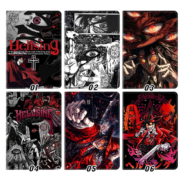 hellsing地狱之歌 皇家国教骑士团外壳适用ipad10.2软air345第十代保护套matepad11笔槽mini6小米7pro13寸