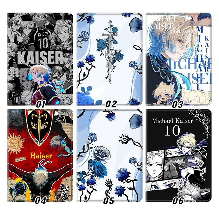 蓝色监狱 米歇尔凯撒 动漫软胶周边平板皮套10.9适用ipad789保护壳pro10.5全包mini6软air2345蚕丝纹9.7寸