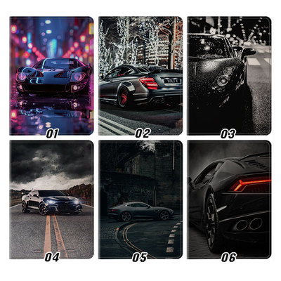 黑色运动跑车超跑汽车平板皮套11适用ipad10保护壳pro13全包mini6软air56蚕丝纹10.9寸华为matepad笔槽11.5