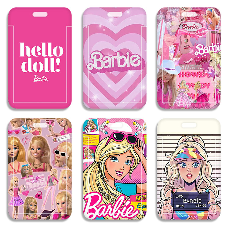 芭比barbie 周边公交卡套学生卡套地铁卡套工作证卡套硬卡套卡