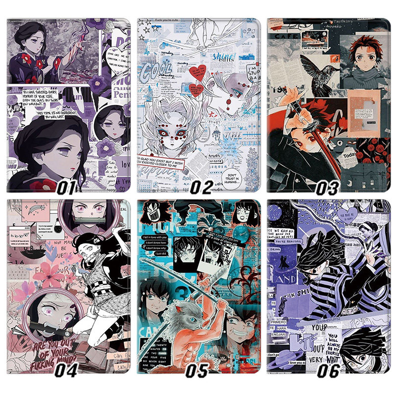 PT293 鬼灭外壳适用ipad10.2软air345第十代保护套matepad11笔槽mini6小米7pro13寸10.9荣耀9小新联想