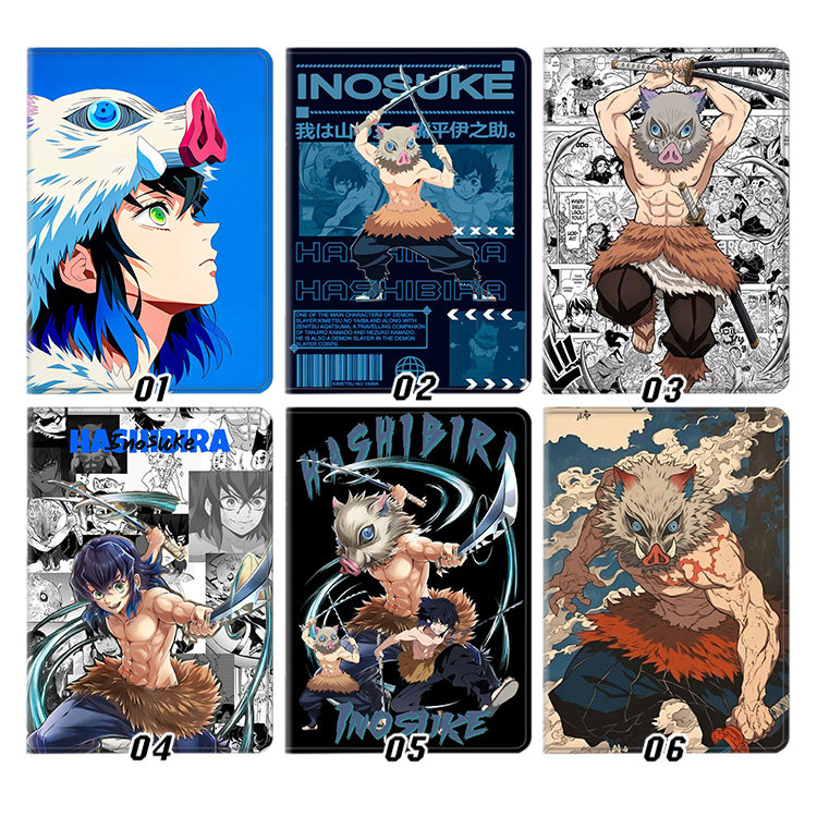 鬼灭之刃 嘴平伊之助 动漫周边外壳适用ipad10.2软air345第十代保护套matepad11笔槽mini6小米7pro13寸10.9