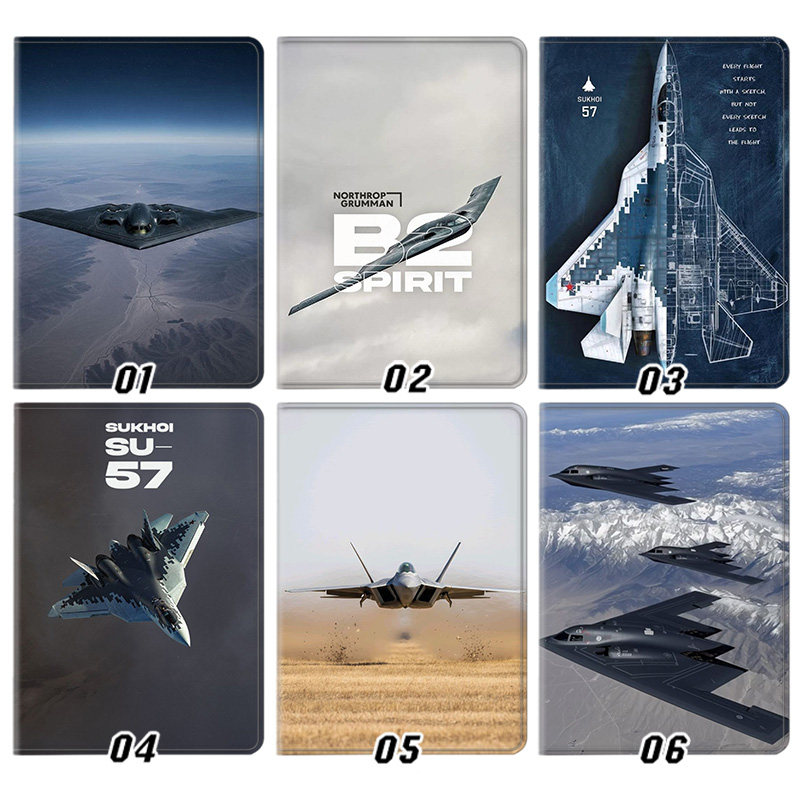 战斗机B2 SU57飞机外壳适用ipad10.2软air345第十代保护套matepad11笔槽mini6小米7pro13寸10.9荣耀9小新
