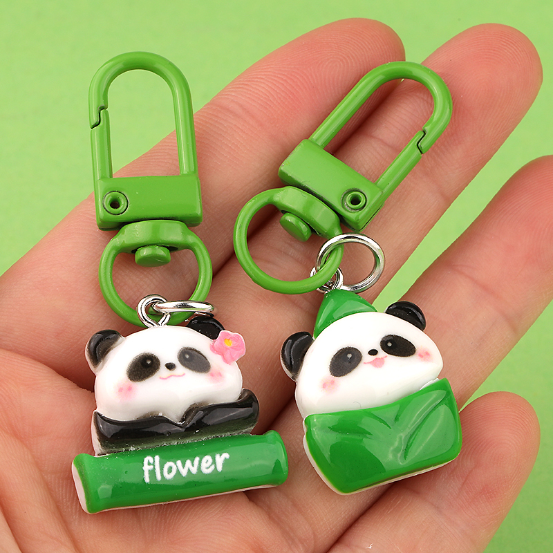 卡通小熊猫钥匙扣可爱闺蜜学生书包挂饰包包配饰小饰品礼物耳机套
