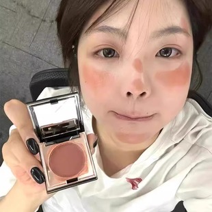 裸门永存!裸杏色腮红膏显气质低饱和眼影红棕色多用膏新手秋冬