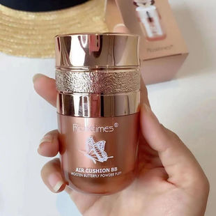 粉底液冬季 蝴蝶气垫BB霜隔离素颜遮瑕不脱妆CC棒保湿 水润遮瑕