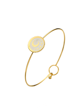 欧版法国星星月亮细五角星手镯