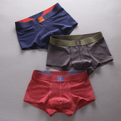 内裤 青年低腰紧身性感全棉平角裤 底裤 简约商务优质纯棉男士 头裤 衩