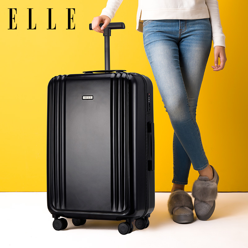 ELLE行李箱20寸登机箱男女旅行箱万向轮商务24/26寸密码拉杆箱