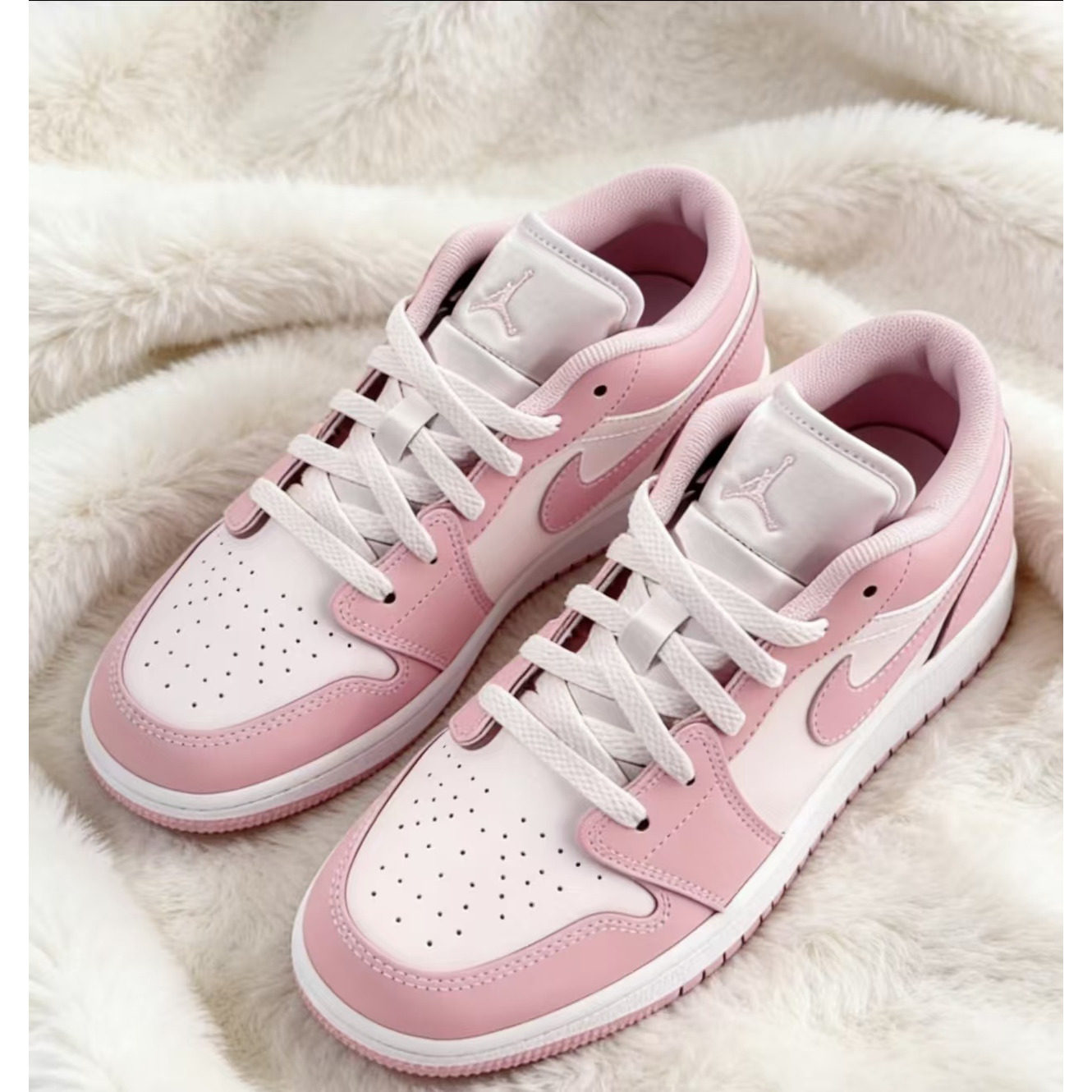 耐克Nike AJ1 LOW 时尚舒适GS板鞋OG粉色新款潮鞋553560-614