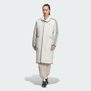 阿迪达斯女子2023冬季 翻领户外休闲运动保暖外套棉服IL8952 新款