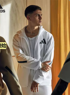 阿迪达斯adidas外套ZNE运动服连帽开衫卫衣休闲夹克上衣 JF2443