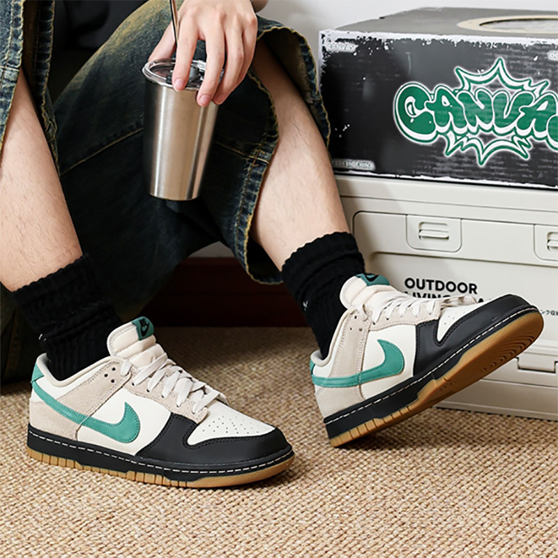 Nike耐克男鞋 Dunk Low 复古拼接色休闲鞋百搭耐磨板鞋HQ3483-104
