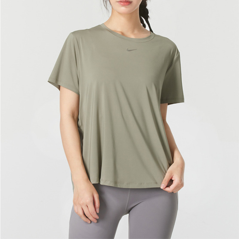 nike耐克女子夏季透气速干跑步训练瑜伽运动短袖T恤FN2799-320
