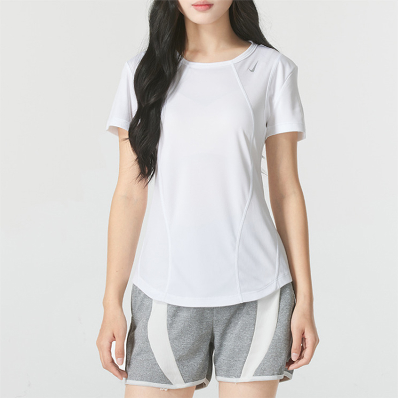Nike耐克短袖女夏季训练跑步瑜伽透气速干休闲运动T恤FN2519-100